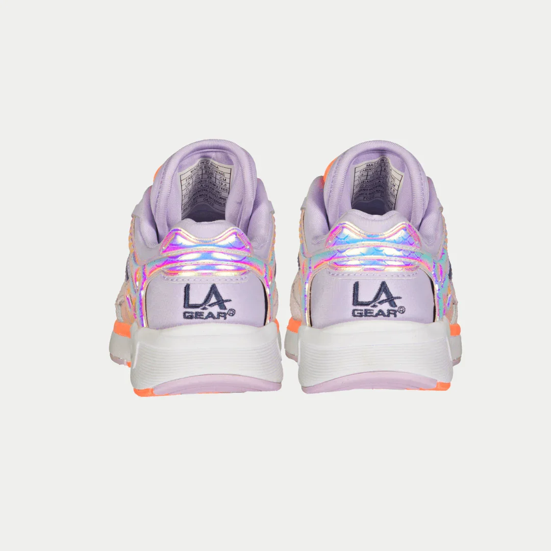 LA Gear Kids Catapult Light-Up Lowtop | Purple x Orange - Image 6