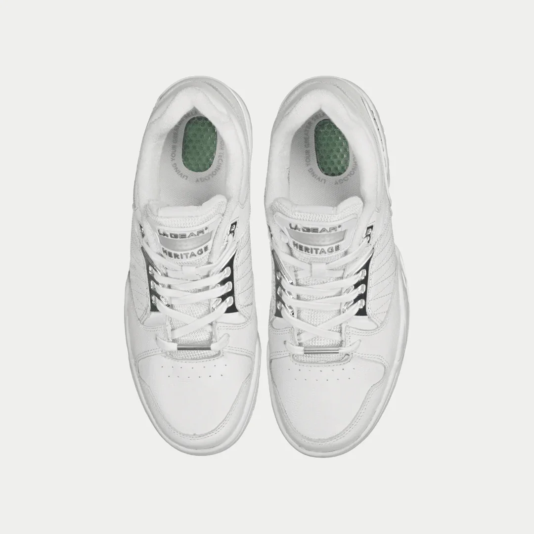 LA Gear Men’s Boardwalk Lowtop | White - Image 4