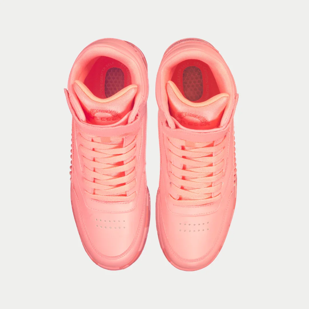 LA Gear Women's Flame Hightop | Neon Peach Glow - Image 4