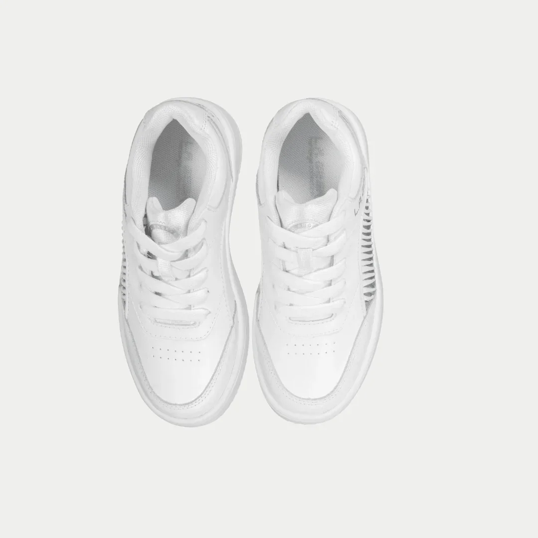 LA Gear Kids Flame Lowtop | White - Image 4